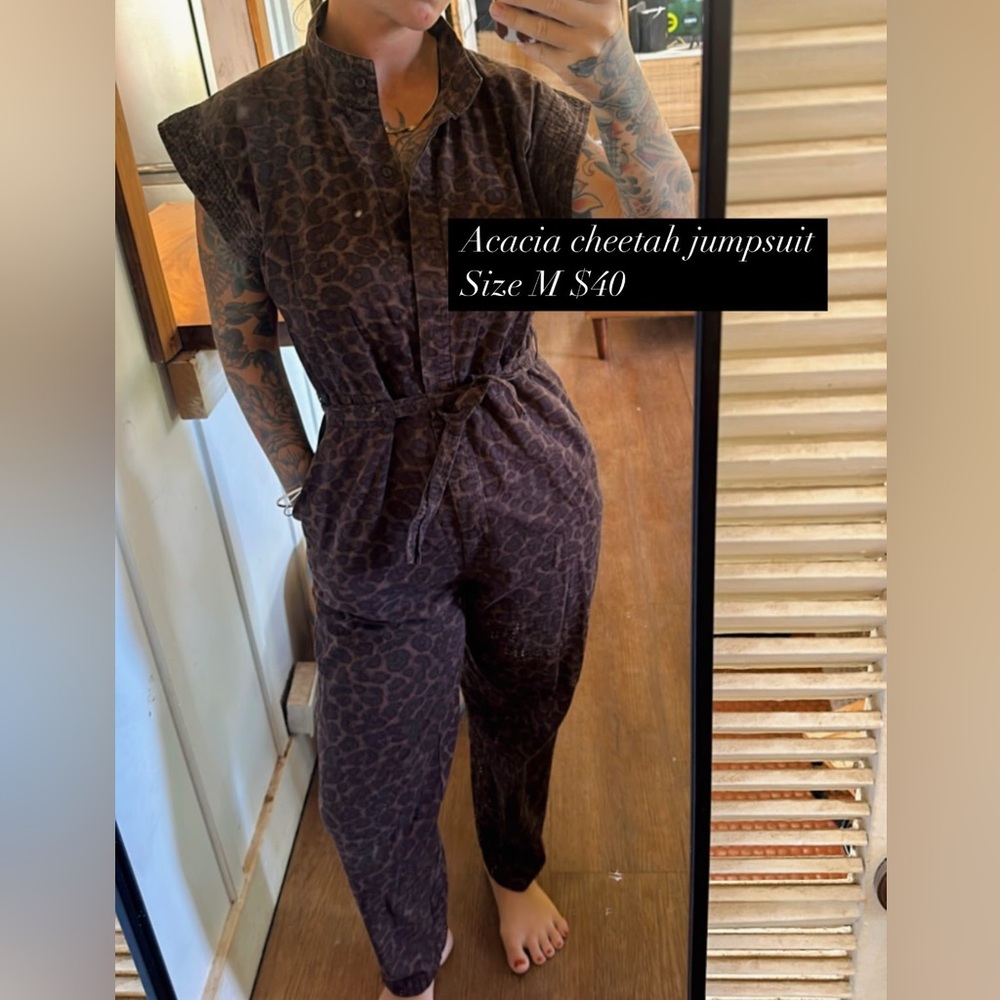 Acacia cheetah jumpsuit